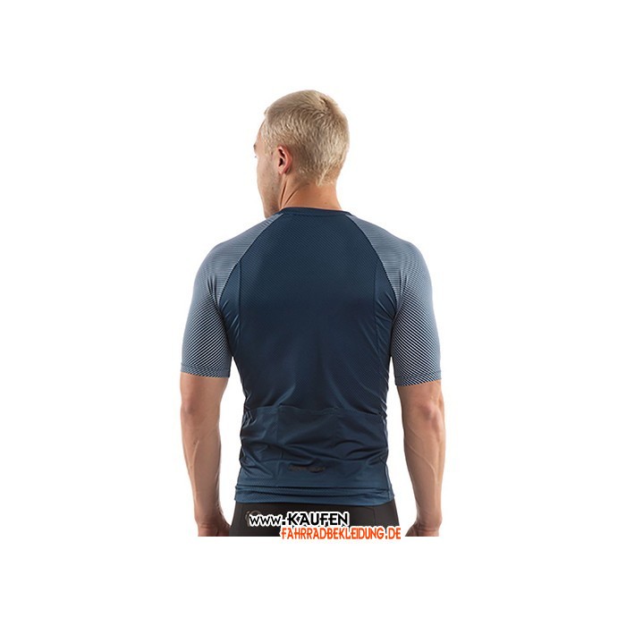 2021 Pearl Izumi Kurzarmtrikot und Kurze Tragerhose Dunkel Blau